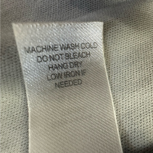 Charming Charlie Gray White Dots Chiffon Career Dress Size S Overlay Career Work - Picture 7 of 8